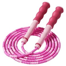 아벨로 줄꼬임 적은 소프트 구슬 줄넘기, 핑크, 1개