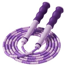 아벨로 줄꼬임 적은 소프트 구슬 줄넘기, 퍼플, 1개