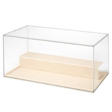 Lala Happy 壓克力公仔 LED 透明周邊商品展示櫃 07 淺黃色 2層