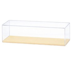 Lala Happy 壓克力公仔 LED 透明周邊商品展示櫃 05 淺黃色 1層