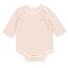 오가닉맘 신생아용 간절기 라인오가닉 7부 면 바디수트 MJRLQS01