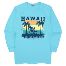 일루소 하와이엔드리스 오버핏 래쉬가드 긴팔 티셔츠