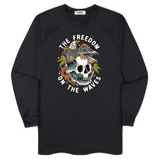 일루소 온더웨이브스 오버핏 래쉬가드 긴팔 티셔츠