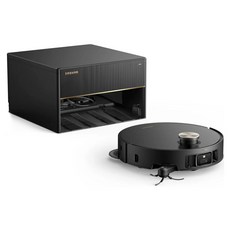 DREAME 追覓科技 X40 Master 雙仿生AI全能旗艦機皇 低矮版 3D機械臂/三重抬升系統/虛擬爬坡/12000PA RLX73CE, 黑色