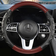 auto pangpang Porter II 貨車 傾卸車 2.5噸 4.5噸 5噸 8噸 貨車 巴士 大型 3D碳纖維方向盤套, 紅色