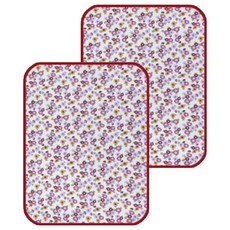더해피 폴딩 휴대 돗자리 2p, 34 플라워 와인