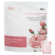 I&US 頂級高濃縮洗衣膠囊 花香和諧, 1個, 100入
