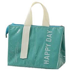 bentobag 옥스포드 휴대용 보온보냉 대용량 도시락가방, 그린, 1개