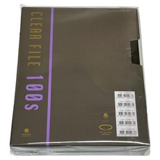 문화산업 문화 듀플렉스 클리어 파일 100p, 흑색(F526-71), 1개