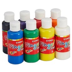 문교 핑거페인트, 100ml, 8색 100ml, 8색
