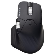 지오맥스 무한휠 듀얼 인체공학 버티컬 무선 마우스, 블랙, GM-MX1100