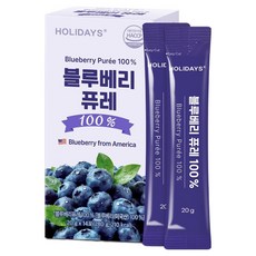 홀리데이즈 블루베리 퓨레 14p, 280g, 1개