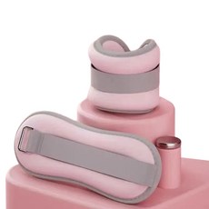 라운프 발목 손목 모래주머니 2p, 핑크, 0.5kg