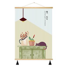 부트핏 감성 패브릭 배전함 가리개 벽걸이 그림 포스터, 9