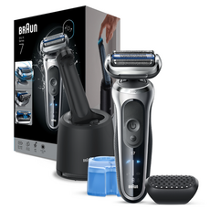 BRAUN 시리즈 7 스킨쉴드 전기면도기, 실버, 73-S80000cc
