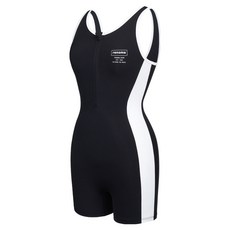 renoma SWIM 女款修身拉鍊U型美背2.5分半身泳衣 RN-LS2G262