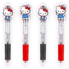 三麗鷗 Hello Kitty 壓克力裝飾吊飾 4色原子筆 2款 x 2入組 0.7mm