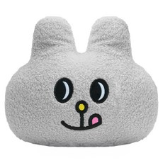 BUNNI KONBINY 兔子便利商店 發光絨毛抱枕 MAME, 灰白色