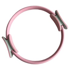아마쿠루 필라테스 링 유리섬유 요가 저항 운동기구, 01 핑크 그레이, 1개