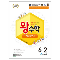 2022 개정 교육 과정 왕수학 개념 + 연산, 수학, 초등 6-2