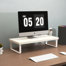 라라데이 공간활용 모니터 받침대 60 x 20 x 8 cm, 화이트