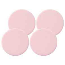 아메리칸로드 실리콘 티코스터 카페 방수 컵받침 SH360, 핑크, 4개