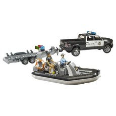 bruder RAM 2500 警用皮卡與船艇拖車公仔套組 BR02507, 參考詳細說明, 1套