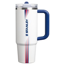 스탠리 퀜처 프로투어 플립 스트로 텀블러, 팀 화이트 다크블루, 887ml, 1개