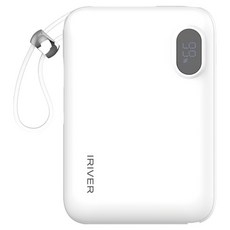 아이리버 22.5W 고속충전 미니 보조배터리 10000mAh, 화이트, IFC-A10