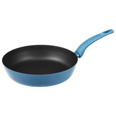Corelle Brands 康寧餐具 WORLD KITCHEN 平煎拿鐵鍋 台灣製 墨蘭迪藍色, 1個, 28cm