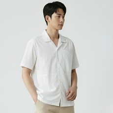 Raymon 男士尼龍半寬鬆版型短袖襯衫