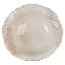 버지니아까사 로맨티카 로즈 샐러드볼 31cm, 라이트 그레이, 1개