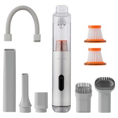 벤딕트 차량용 21000PA 무선 청소기 + 실버라이닝 퓨어 PRO 필터 패키지 세트, 실버, VDT-V20B