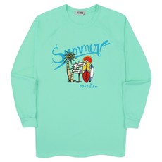 ILLUSO 椰子樹衝浪板 寬鬆版型 防磨衣 長袖T恤