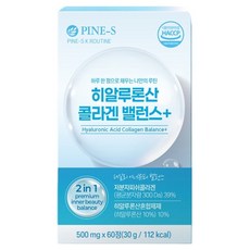 Pines Korea 玻尿酸膠原蛋白平衡+ 2合1 30g, 1個, 60錠