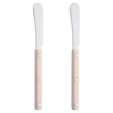 아카시아 아카시아홈 304스텐 다이닝 디저트 커트러리 디저트버터나이프, 아이보리, 2개