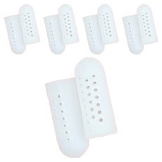아리코 손가락 보호 실리콘 통풍 골무, 화이트, 10개