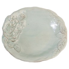 버지니아까사 로맨티카 로즈 수프 접시, 터콰이즈, 1개