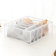 온 라이프 메쉬 칸막이형 언더웨어 정리 수납함 6칸, 화이트, 1개