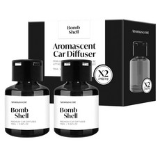 더허브샵 아로마센트 차량용 디퓨저 심지타입 70ml, 밤쉘, 2개