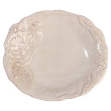 버지니아까사 로맨티카 로즈 수프 접시, 라이트 그레이, 1개