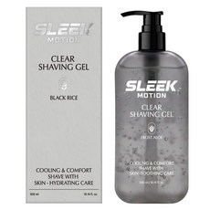 도루코 슬릭 모션 클리어 쉐이빙 젤 블랙 라이스, 1개, 300ml