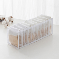 온 라이프 메쉬 칸막이형 언더웨어 정리 수납함 11칸, 화이트, 1개