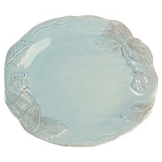 버지니아까사 로맨티카 로즈 샐러드 접시, 터콰이즈, 1개
