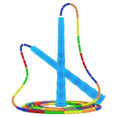 아벨로 소프트 구슬 알록달록 줄넘기, 하늘색, 1개