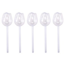 소유공간 튤립모양 자동 다육 식물 급수 장치 FREE(6.5 x 24 cm) S265-0155, 투명, 5개