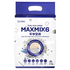내꼬냥 고양이 프리미엄 두부벤토 모래 6in1 MAXMI6, 2.5kg, 1개, 무향