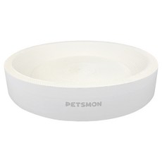 PETSMON 防晃圓形貓抓碗, 象牙白, 1個