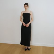 REORG 細蕾絲點綴無袖連身裙