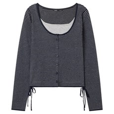 MIXXO 女款側邊抽繩開襟衫 RE CKF919T